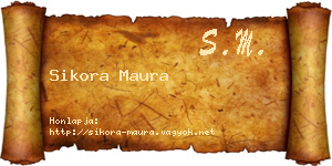 Sikora Maura névjegykártya